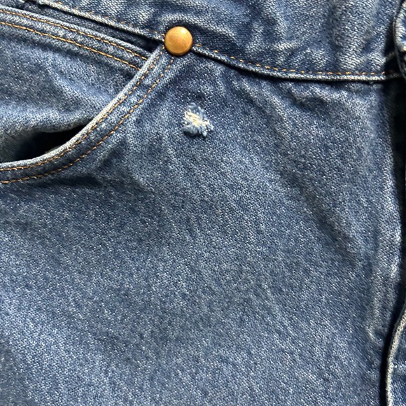 Wrangler 936PWD Cowboy Cut Slim Fit Jeans Mens 31x36 Denim High Rise Straight - Picture 4 of 9